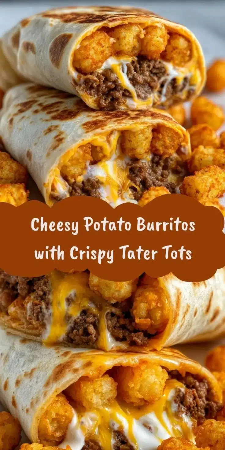 Easy Cheesy Potato Burritos on a plate with toppings