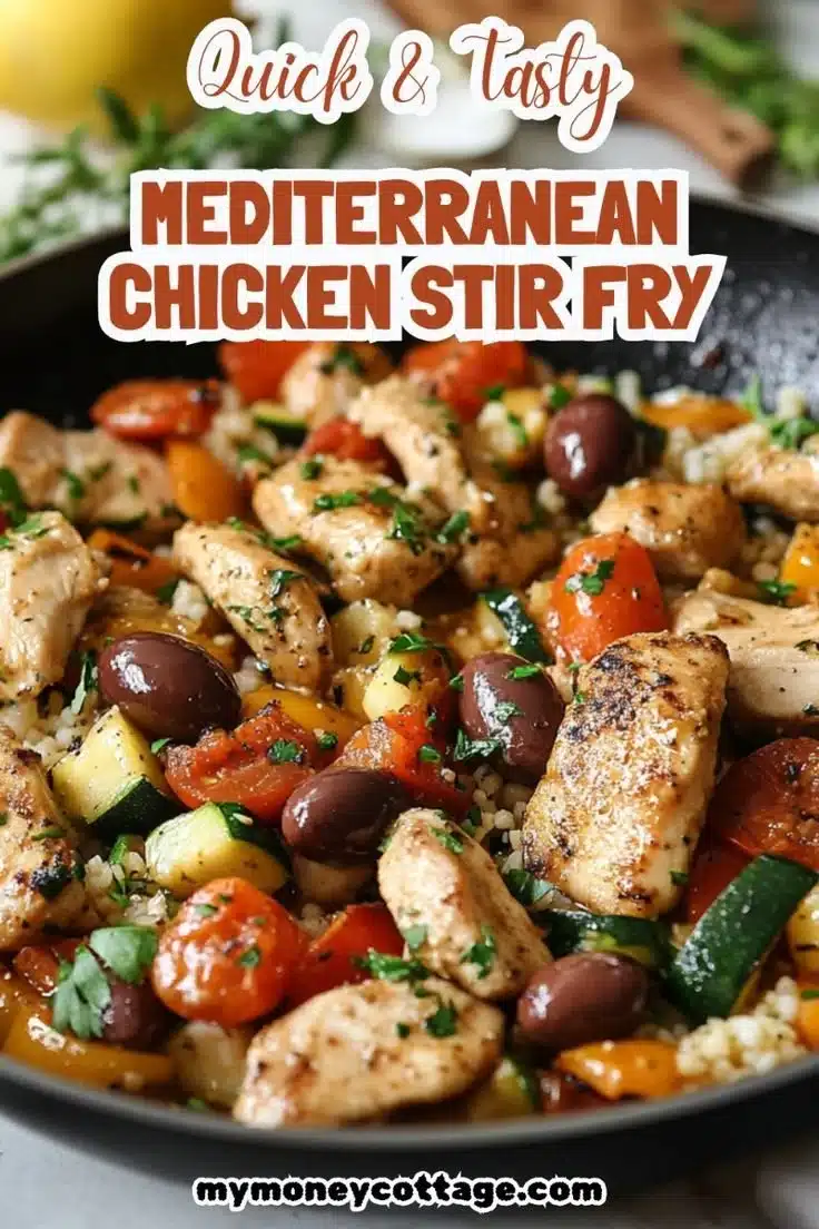 Mediterranean Chicken Stir Fry 1 Mediterranean Chicken Stir Fry featuring fresh vegetables and spices