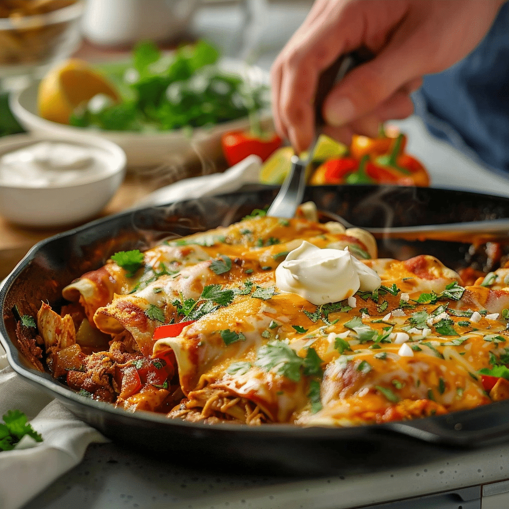 Easy Healthy Chicken Enchiladas - High Protein Comfort Dinner 2 image 1779312940575