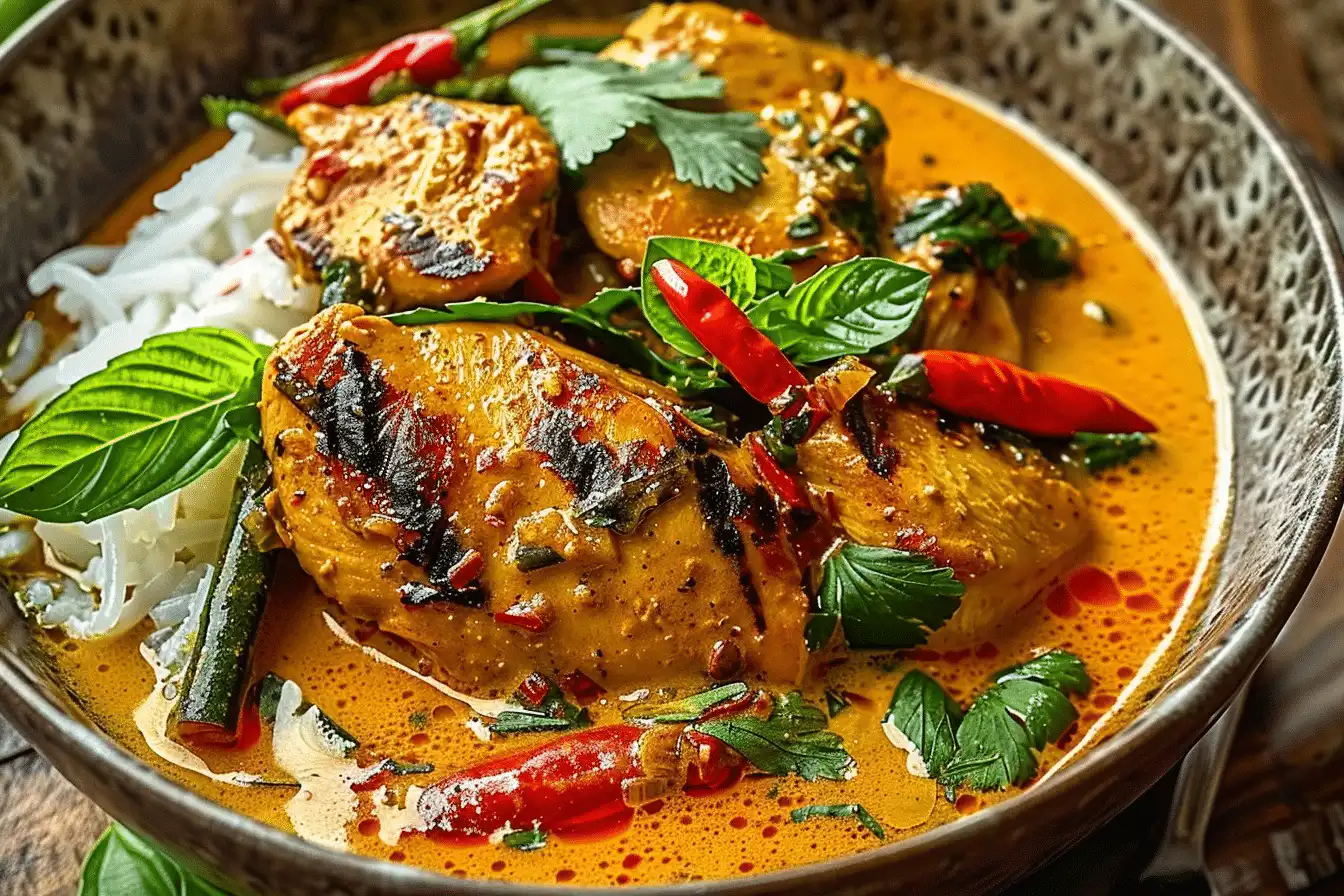 Lemongrass Chicken With Thai Coconut Curry - Quick Dinner