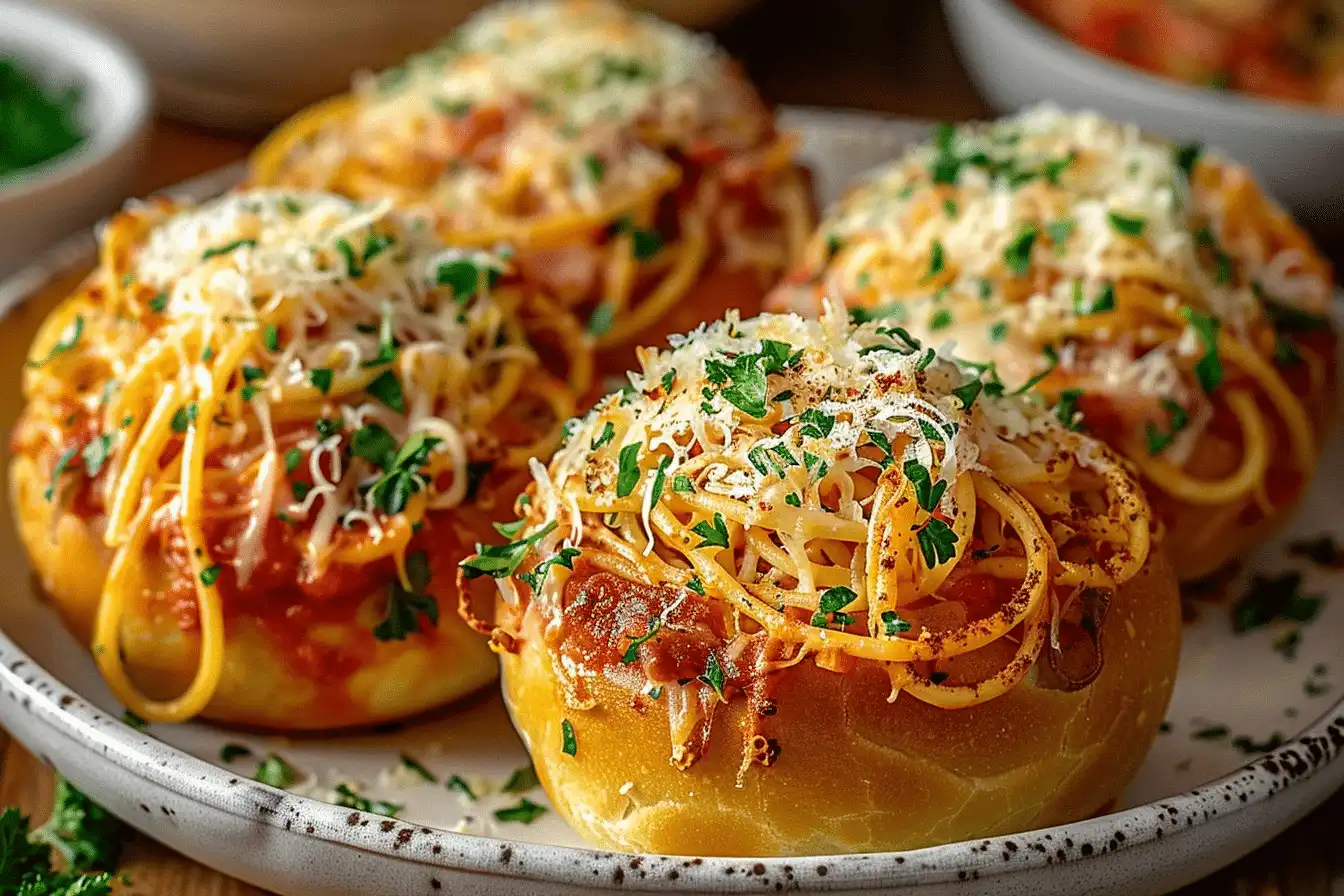 Spaghetti Garlic Bread Bowls | Easy Italian Comfort 1 Spaghetti Garlic Bread Bowls | Easy Italian Comfort