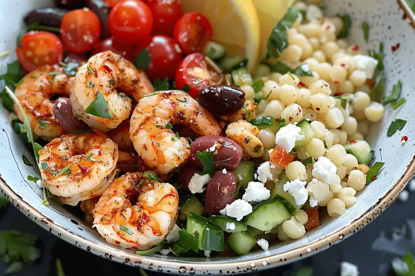Quick Mediterranean Shrimp Bowl | Healthy Greek Meal Prep 1 Quick Mediterranean Shrimp Bowl | Healthy Greek Meal Prep