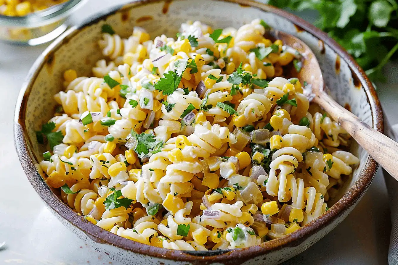 Mexican Street Corn Pasta Salad | Creamy Summer Side 1 Mexican Street Corn Pasta Salad | Creamy Summer Side