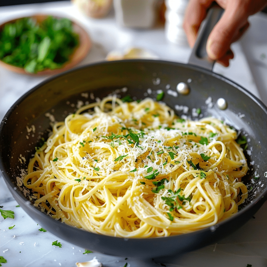 Garlic Butter Noodles with Roasted Veggies and Herbs 2 image 1779763073273