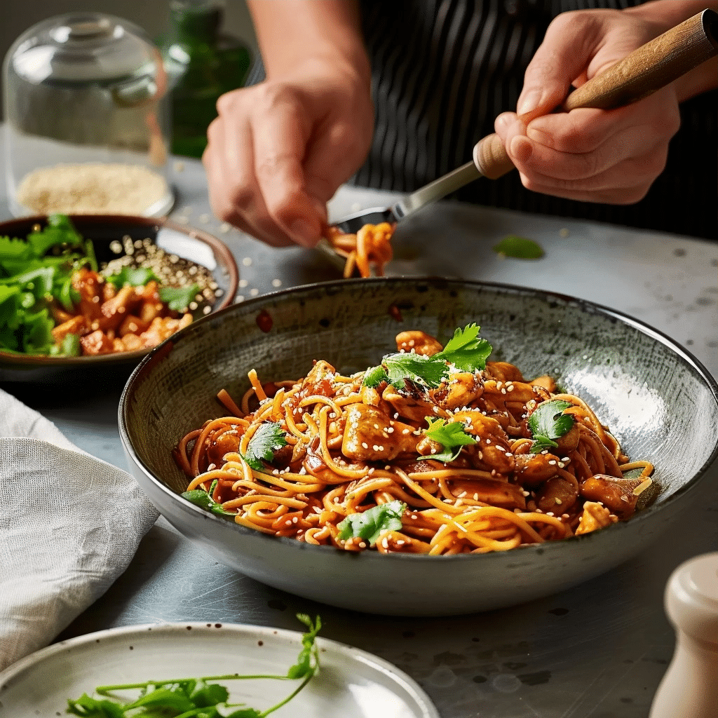 Slow Cooker Honey Garlic Chicken Noodles Recipe Made Easy 2 image 1779971426287