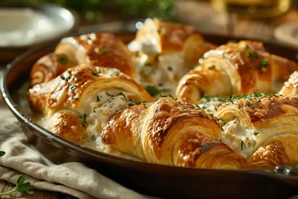 Chicken Alfredo Stuffed Crescents Easy Weeknight Recipe