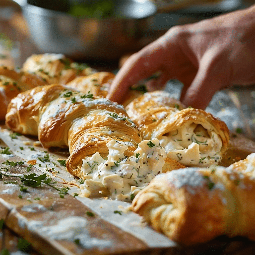Chicken Alfredo Stuffed Crescents Easy Weeknight Recipe 2 image 1779971557930