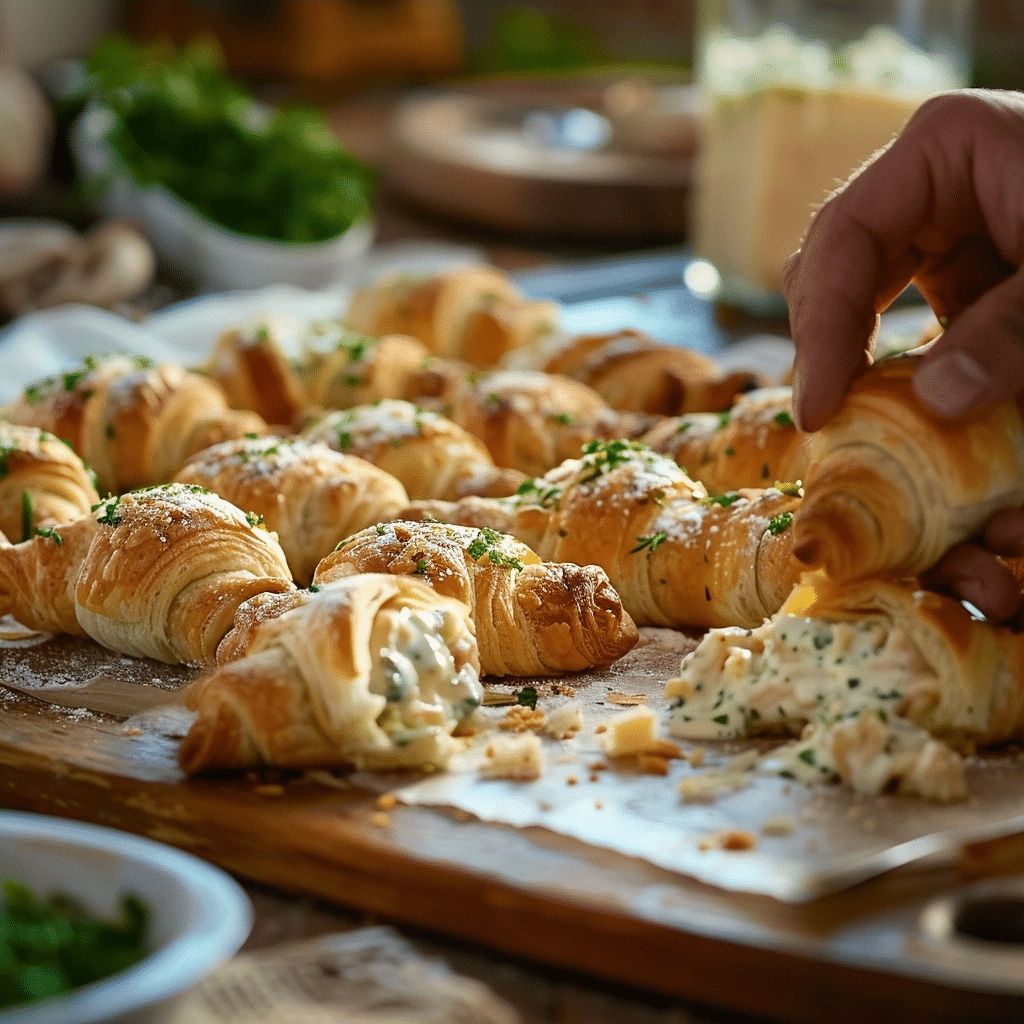 Chicken Alfredo Stuffed Crescents Easy Weeknight Recipe 3 image 1779971566287