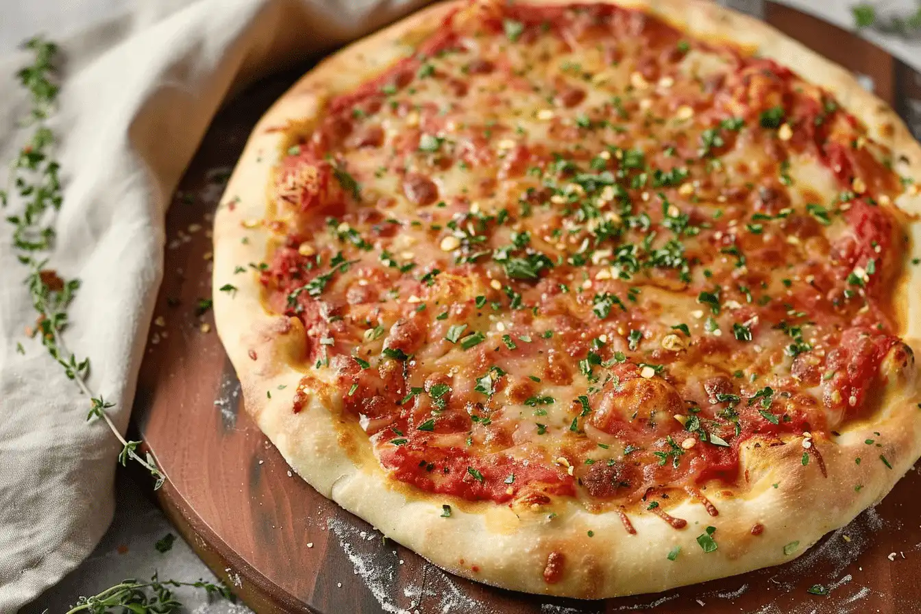 Homemade garlic pizza sauce