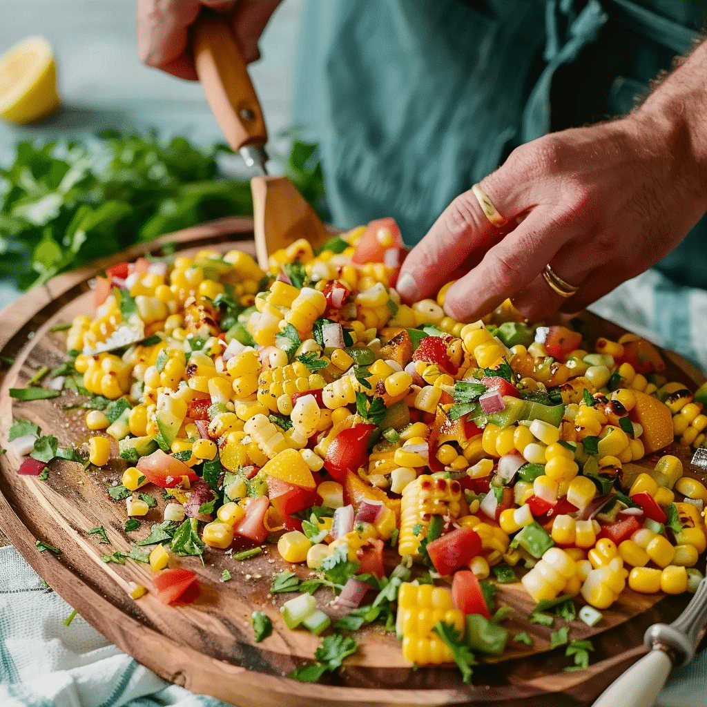 Summer Corn Salad with Tomato, Basil and Olive Oil 3 image 1780162887268