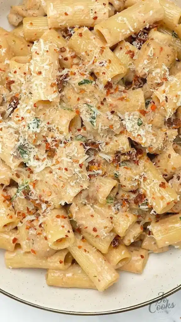 Delicious Marry Me Chicken Pasta recipe with creamy sauce and herbs