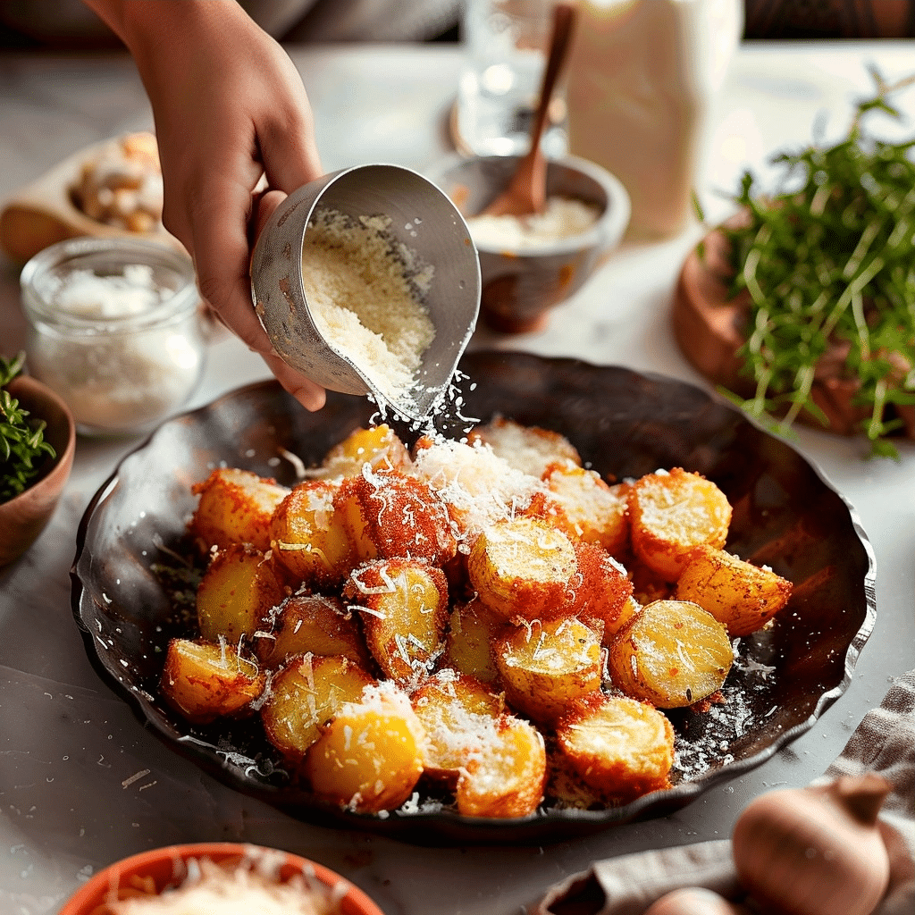 Parmesan Crusted Potatoes with Crispy Herb Butter 2 image 1780414676450