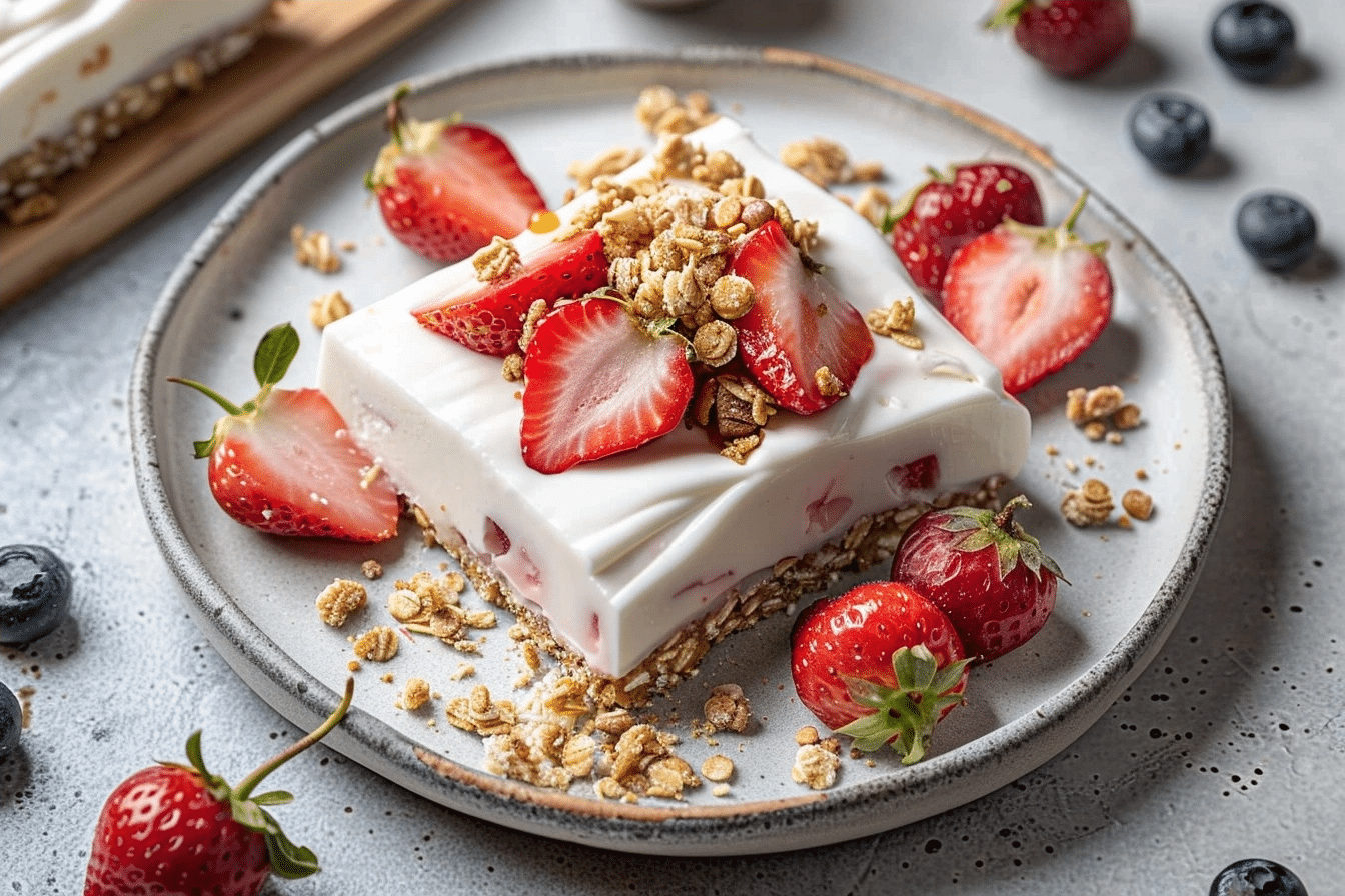 Strawberry Cheesecake Yogurt Bark: Creamy Frozen Bark Recipe