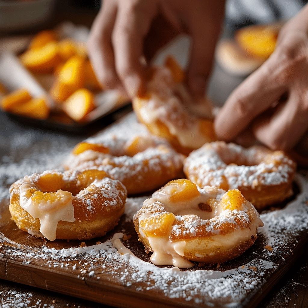 Classic Peach Cobbler Cheesecake Donuts for Home Bakers 2 image 1780601713847