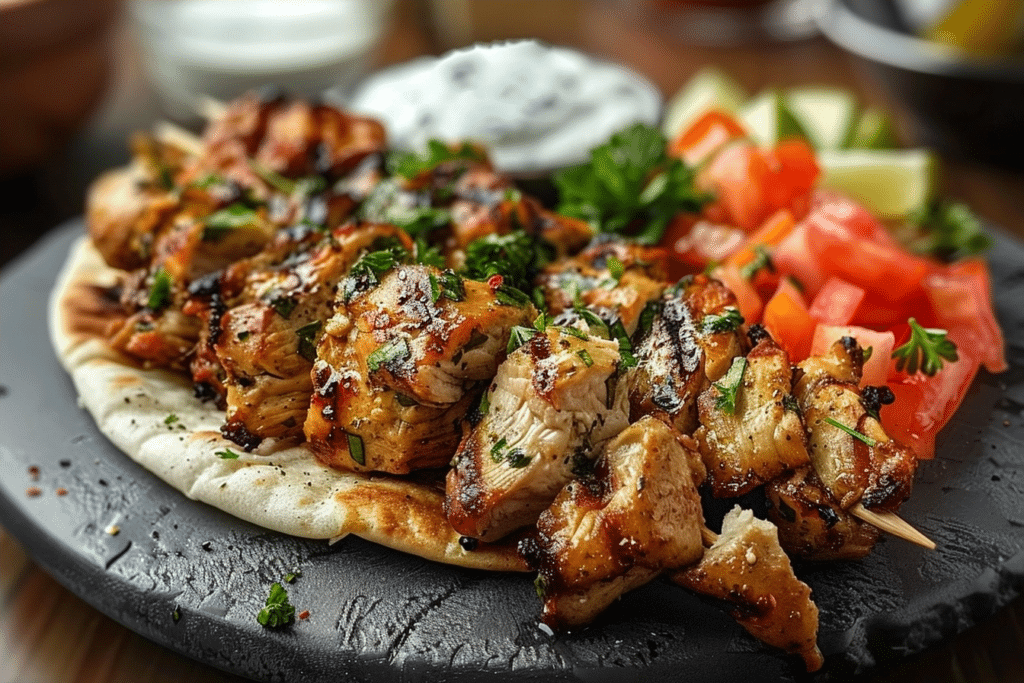 Chicken Shawarma with Garlic Sauce Recipe
