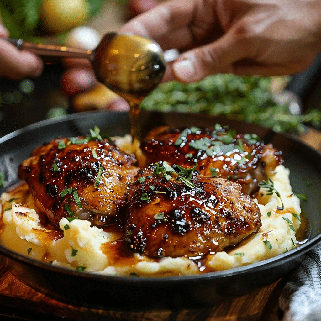 Chipotle Honey Chicken Thighs with Smoked Gouda Mash 2 image 1780691701588