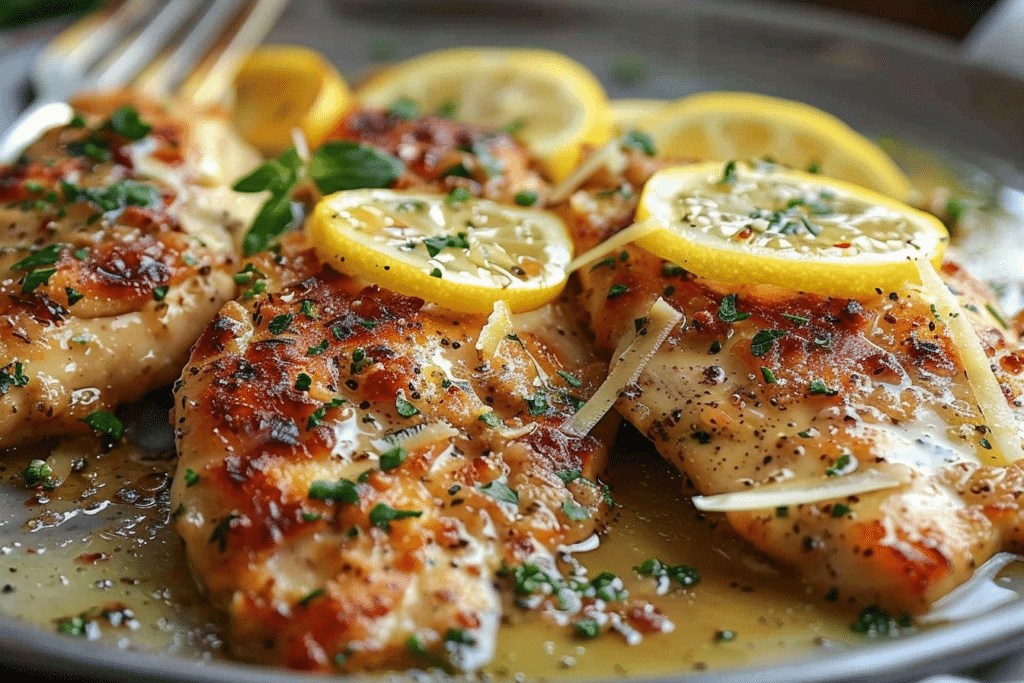 Lemon Chicken Romano Crispy Pecorino Coated with Mozzarella