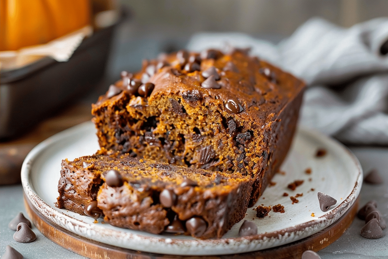 Easy Pumpkin Chocolate Chip Bread (55 Minutes) | Favorite Fall Recipe