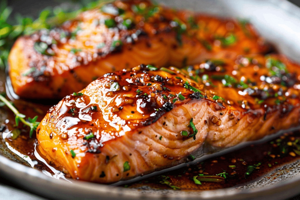 Honey Garlic Glazed Salmon: 20-Minute High Protein Dinner