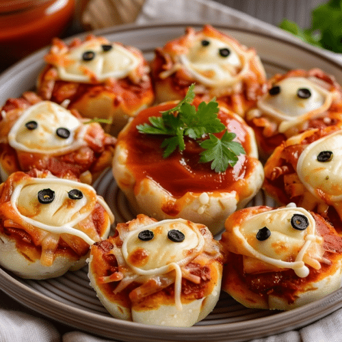Easy Mini Mummy Pizza Bites: 25-Minute Halloween Appetizer