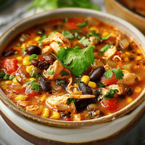 Easy Chicken Taco Soup 30-Minute Healthy Family Dinner 5 Easy Chicken Taco Soup: 30-Minute Healthy Family Dinner