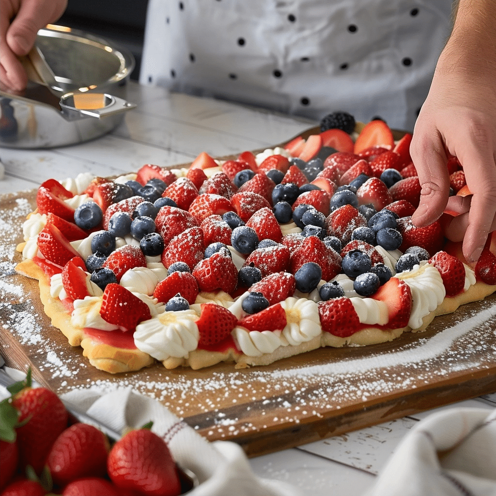 Red White and Blue Fruit Pizza: Festive Patriotic Recipe 2 image 1783593498917