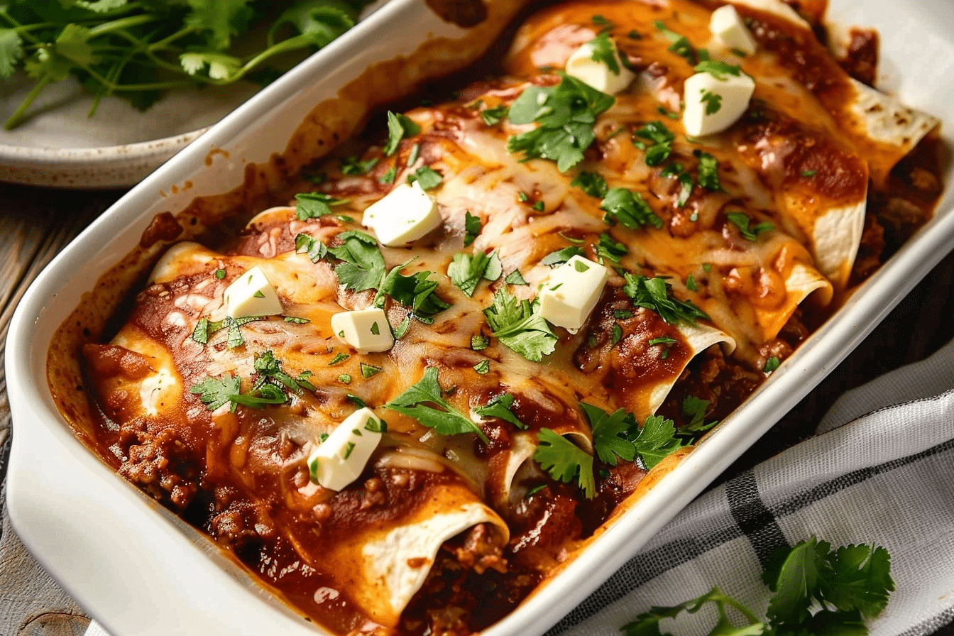 Ground Beef Enchiladas: A Hearty Homemade Recipe 1 Ground Beef Enchiladas: A Hearty Homemade Recipe