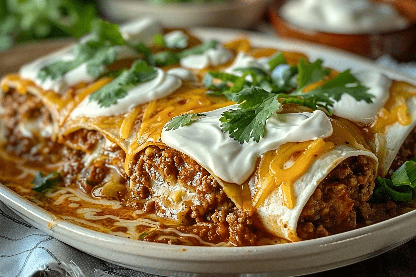 Savory Smothered Ground Beef Burritos with Creamy Chipotle Delight 1 Savory Smothered Ground Beef Burritos with Creamy Chipotle Delight