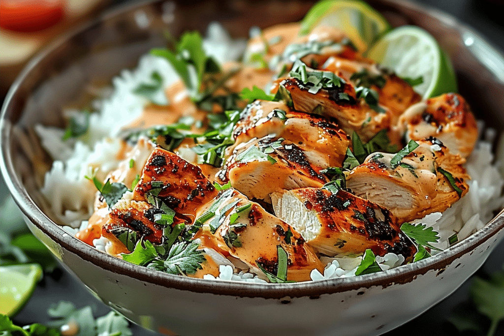 Easy Coconut Chicken Rice Bowl Recipe - Tropical Flavor Awaits