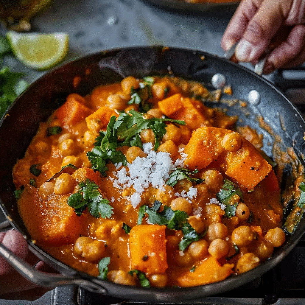 Sweet Potato and Chickpea Curry: A Creamy Vegan Delight 2 image 1784676215710