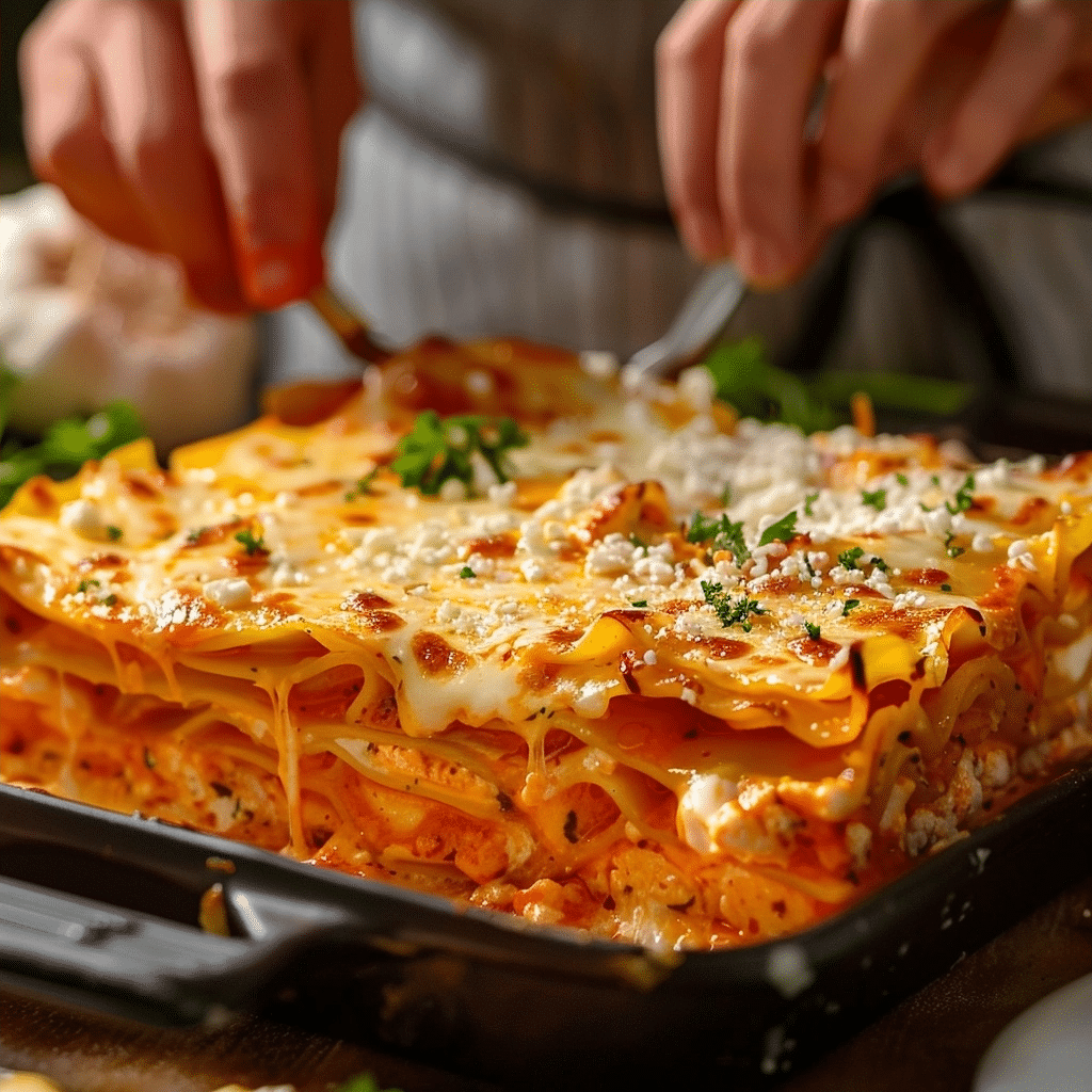 Cheesy Buffalo Ranch Chicken Lasagna Recipe 2 image 1784935897747