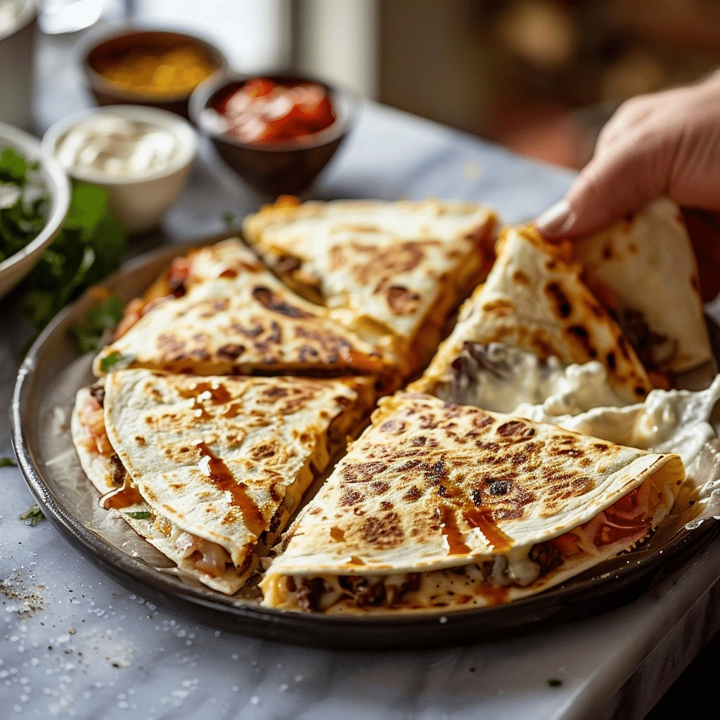 Smashburger Quesadillas Recipe Easy Quick Weeknight Dinner Idea 2 image 1785024638281